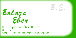 balazs eber business card